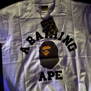 A Bathing Ape White Graphic T-Shirt